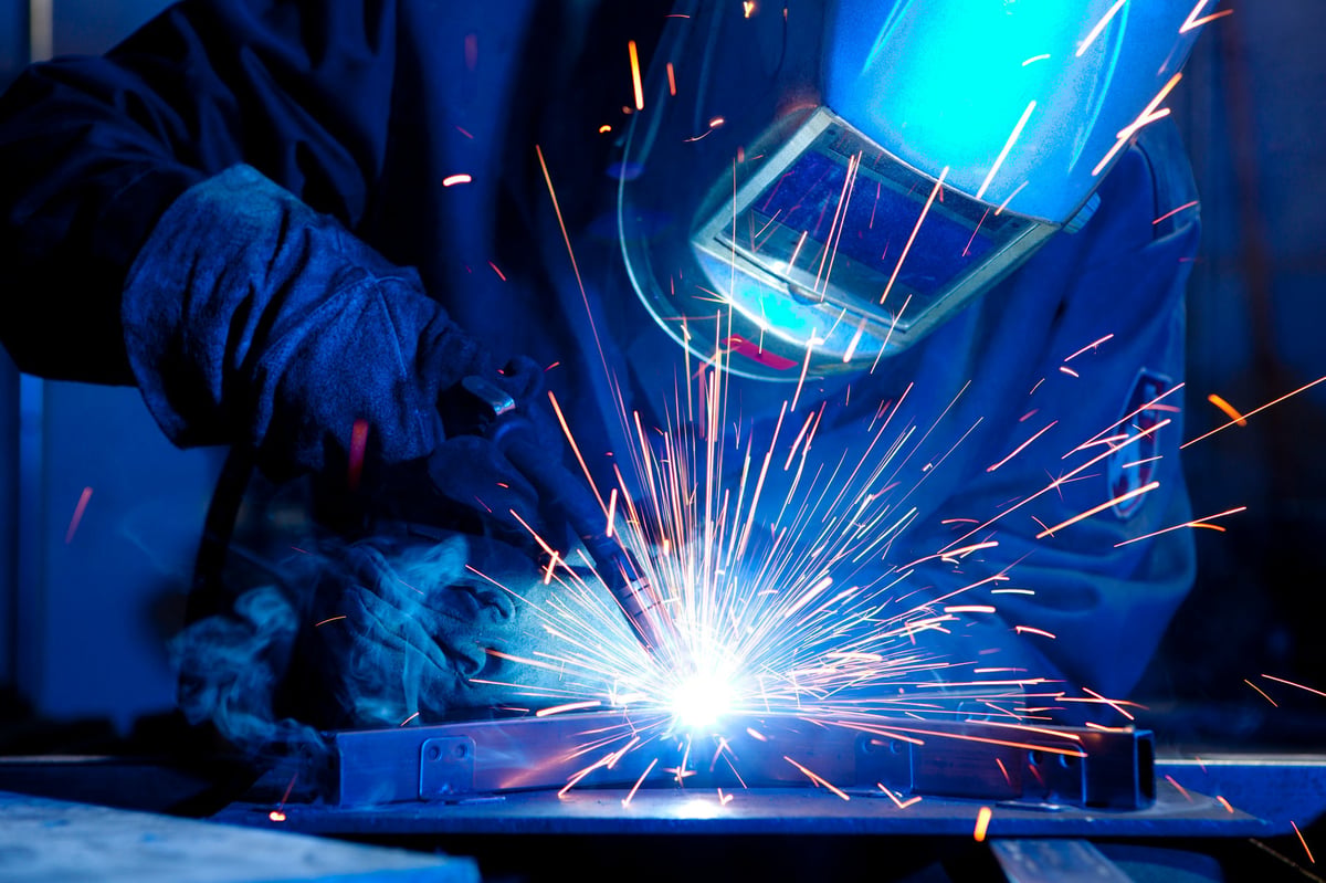 Welding sparks