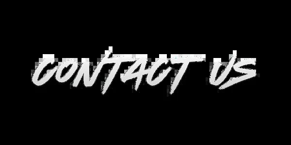 White italic text reading Contact Us on black background